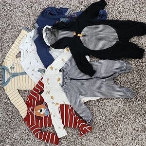 7 Pcs. Carters Newborn Baby Boy Clothes Bundle